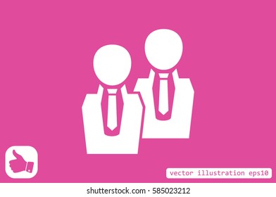 people two icon vector illustration EPS 10