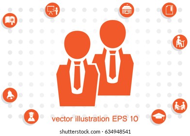 people two icon vector illustration EPS 10