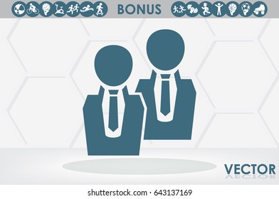 people two icon vector illustration EPS 10
