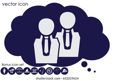 people two icon vector illustration EPS 10
