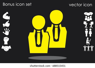 people two icon vector illustration EPS 10