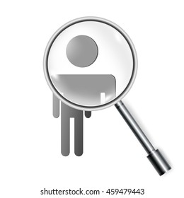 people are under the magnifying glass