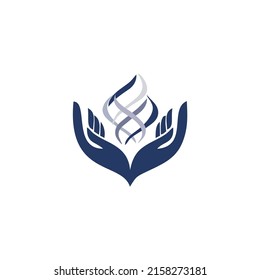 People union happiness hands logo symbol icon abstract graphics symbol vector template