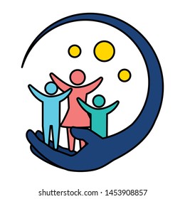 people unity international youth day vector illustration