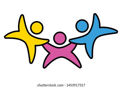people unity international youth day vector illustration