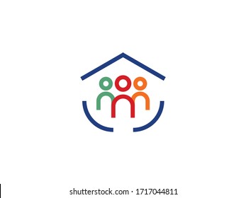 People and unity logo symbol icon concept