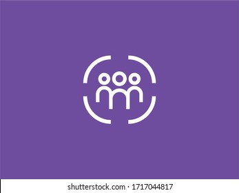 People and unity logo symbol icon concept