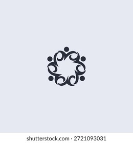 People unity logo symbolizing togetherness, diversity, and connection.