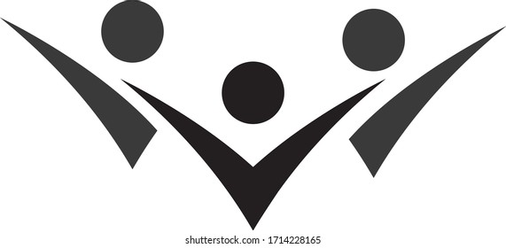 People and unity logo vector