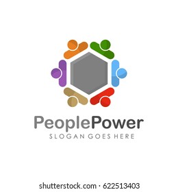 People and unity logo vector