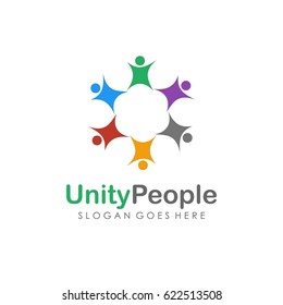 People and unity logo vector