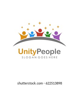 People and unity logo vector