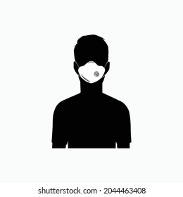 people using face mask head character vector illustration design