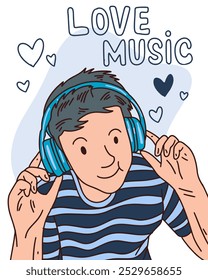 LAS Personas UTILIZAN AURICULARES PARA ESCUCHAR MÚSICA, ADECUADOS PARA SUS NECESIDADES DE DISEÑO