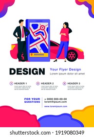 People using location app and ordering taxy. City map, booking ride, calling cab flat vector illustration. Online service, transport concept for banner, website design or landing web page