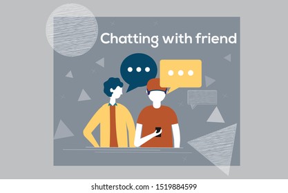 People using mobile smartphone for texting and leaving comments in social networks. 