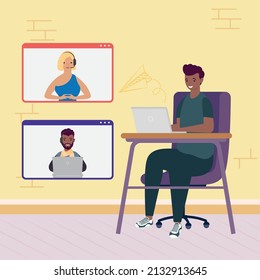 people using online education tech