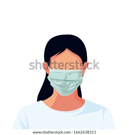 People using Safety breathing masks Corona Virus. Industrial safety N95 mask, dust protection respirator and breathing medical respiratory mask. Hospital or pollution protect face masking. - vector
