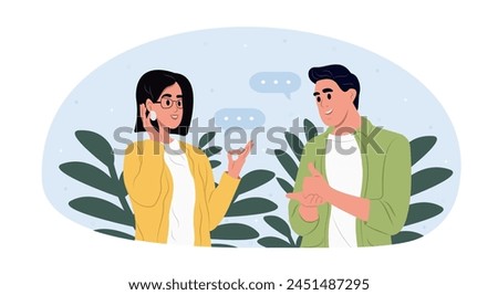 People using sign language to communicate.