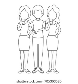 people using a smartphone icon
