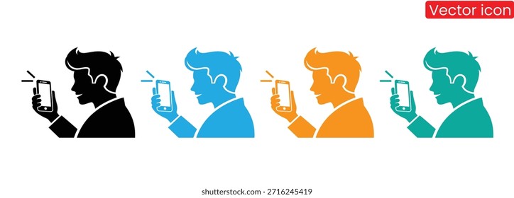 People using smartphones in different colors and styles