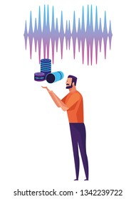 People using voice recognition