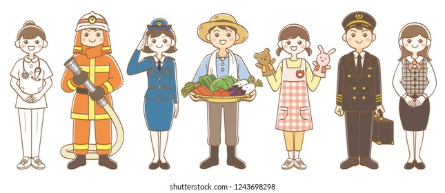 People of various occupations