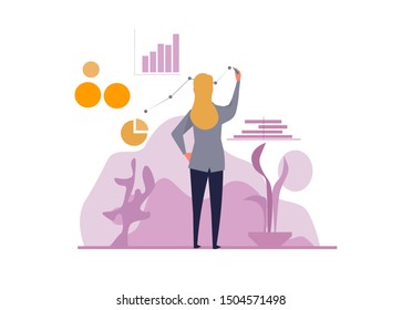 People vector with business theme.