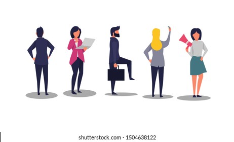 People vector with business theme.