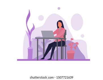 People vector with business theme.