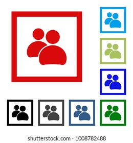 People vector flat icon. Web design style
