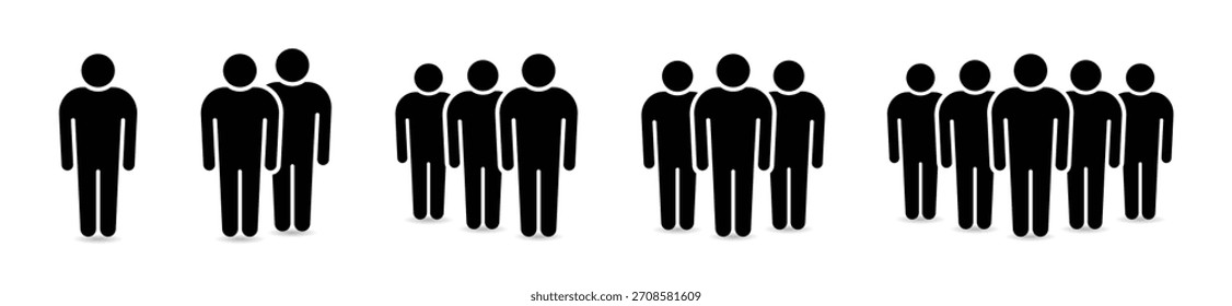 People vector flat icons collection