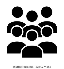 People Vector Glyph Icon For Personal And Commercial Use.
