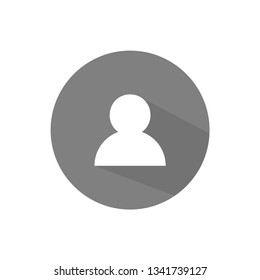 people  vector icon. Black illustration isolated for graphic and web design