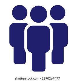 Icono de vector de personas. Eps 10. Ilustración vectorial.