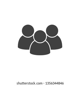 People vector icon. Group of humans sign