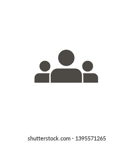 People vector icon. Group of humans sign. EPS 10