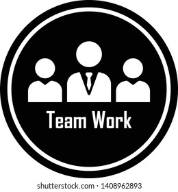 People vector icon. Group of humans sign - illustration 