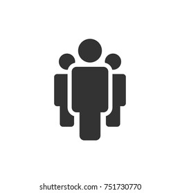 People vector icon. Vector illustration.