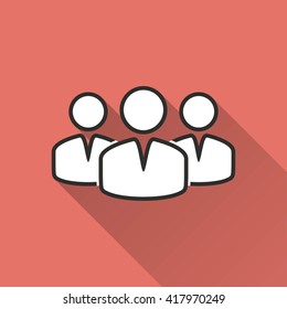 People    vector icon. Illustration isolated for graphic and web design.