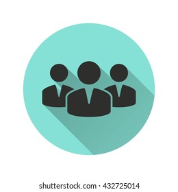People vector icon. Illustration isolated for graphic and web design.