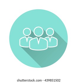 People vector icon. Illustration isolated for graphic and web design.