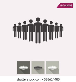 Icono de vector de personas. Ilustración aislada para diseño gráfico y web.