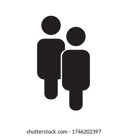 People vector icon Isolated on white background