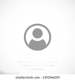 People vector icon  , lorem ipsum Flat design