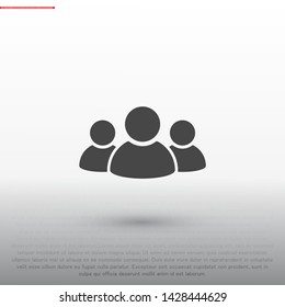 people Vector icon . Lorem Ipsum Illustration design