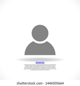 people Vector icon . Lorem Ipsum Illustration design