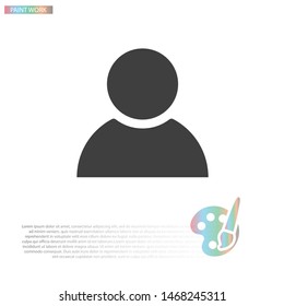 people Vector icon . Lorem Ipsum Illustration design