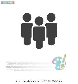 People Vector icon . Lorem Ipsum Illustration design