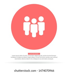 People Vector icon . Lorem Ipsum Illustration design